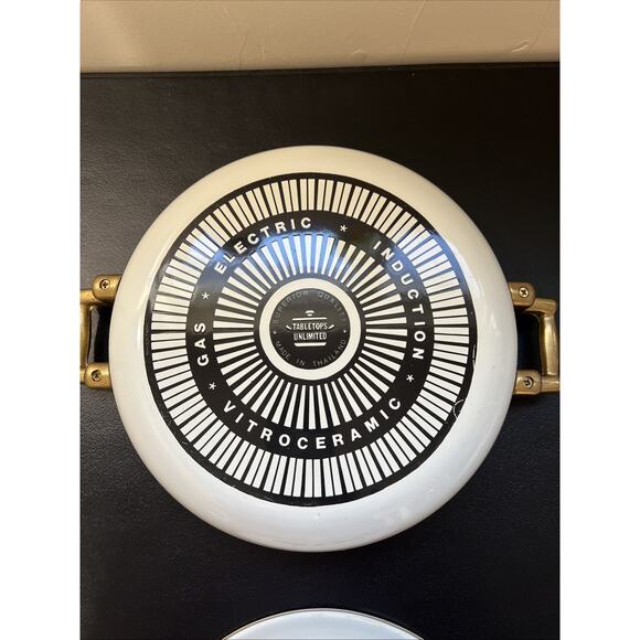 Tabletops Unlimited Kensington Garden 3qt Covered Pan Vitroceramic Buffet Server - Picture 6 of 9